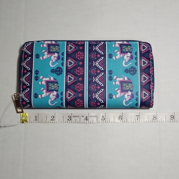 Women's Boho Wallet, Zipper Wallet - Picture 3 of 5